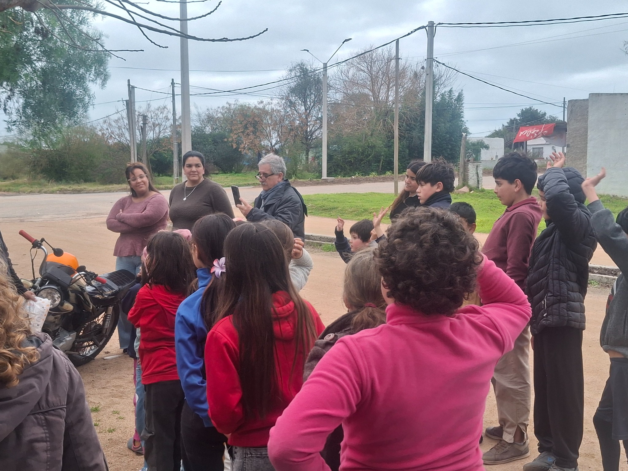 Children and families gathered for recreation and fellowship.